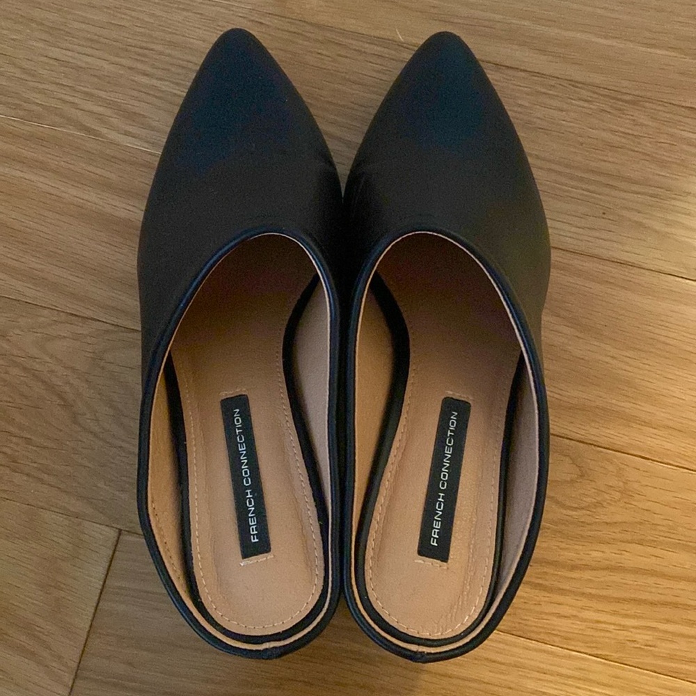 French Connection mules heels